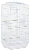 PawHut Cusca Albă pentru Păsări, Spațioasă, cu Accesorii Incluse, 46.5x35.5x92cm | Aosom Romania