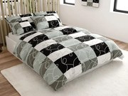 Lenjerie de pat creponata KASPARO BLEND gri Dimensiune lenjerie de pat: 70 x 90 cm | 140 x 200 cm