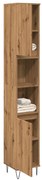 vidaXL Dulap de baie, stejar artizanal, 30x30x190 cm, lemn prelucrat