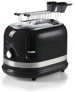 Prajitor de paine Ariete MODERNA 0149/02, 815W, 2 felii, 3 functii, 6 trepte, Tava firimituri detasabila, Negru