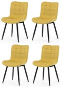 Set de scaune de sufragerie HC-462 YEL2, 4 buc.
