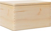 vidaXL Cutie din lemn cu capac 40x30x23 cm din lemn masiv de pin