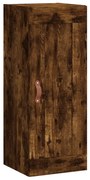 vidaXL Dulap de perete, stejar fumuriu, 34,5x34x90 cm, lemn prelucrat