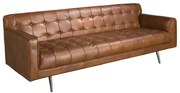 Canapea design LUX 3 locuri Dark Brown Leather