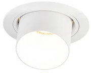 Spotlight modern îngropat rotund alb orientabil - Installa