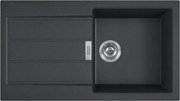 Chiuveta bucatarie compozit Franke Sirius 1 cuva cu picurator 78x50 cm tectonite finisaj negru mat
