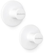 Set 2 agatatoare prosoape Brabantia ReNew 1003486, Kit de montare inclus, Pana la 2 kg, Alb