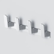 Cuier multiplu AM.PM Func 4 agatatori crom lucios