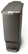 Simplehuman Coș de gunoi îngust cu pedală, 40 l,gri