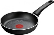 Tigaie Tefal C2920253 Force, 20 cm, Acoperire antiaderenta, Semnal termic, Thermo-Fusion, Inductie, Negru