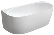 Omnires Valencia M+ cada de perete 158x77 cm ovala alb VALENCIASWPBP