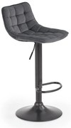 Scaun de bar Kinsley, gri/negru