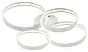 Plafonieră albă cu LED inclus, cu 4 lumini reglabile în 3 trepte - Navara