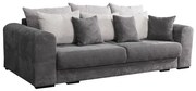 Canapea foarte spaţioasă, gri/gri deschis/bej, GILEN BIG SOFA