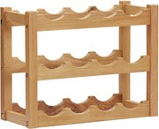 vidaXL Suport 12 sticle de vin, 47 x 21 x 36, lemn masiv de stejar