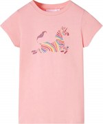 vidaXL Tricou pentru copii, roz, 128