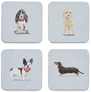 Set 4 suporturi de pahare Cooksmart ® Curious Dogs