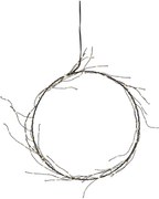 Decorațiune luminoasă neagră ø 24 cm de Crăciun Nike – Star Trading