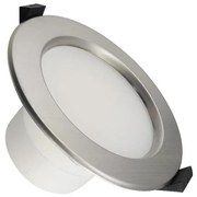LED Lampă încastrată baie LED/10W/230V 4000K argintiu IP44