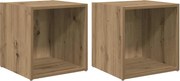 vidaXL Set comodă TV 2 pcs Stejar Artizanal 37 x 35 x 37,5 cm