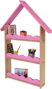 Minibiblioteca Bruno natur - roz