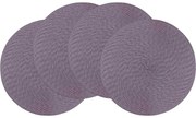 Suport de farfurie Altom Straw violet, diametru 38 cm, set de 4 buc.