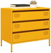 vidaXL Dulap, galben muștar, 68x39x58,5 cm, oțel laminat la rece