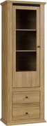 Vitrina LEON MZ4, stejar, PAL laminat, 70x40x200 cm