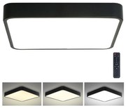 Plafonieră LED dimabilă Brilagi POOL LED/48W/230V 3000-6000K 50x50 cm negru + telecomandă