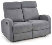 Canapea recliner Oslo 2 stofa gri inchis H100 cm