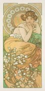 Reproducere Topaz from The Precious Stones Series, Alfons Mucha