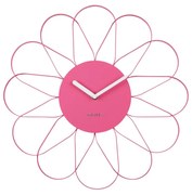 Karlsson 5975BP ceas de perete design roz, diametru 40 cm
