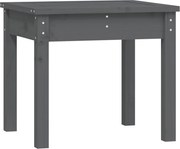 vidaXL Bancă de grădină, gri, 50x44x45 cm, lemn masiv de pin