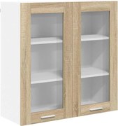 vidaXL Dulap suspendat Stejar Sonoma 80 x 31 x 80 cm Lemn compozit