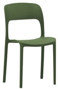 Set 4 scaune ROSINNA -POLIPROPILENA- HORECA - VERDE INCHIS - 4 BUCATI