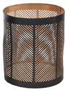 Suport de lumânări din metal În Decor Line negru, 10 x 10 x 12 cm