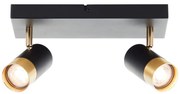 Brilliant - Spot LED VIGOLO 2xGU10/5W/230V negru/auriu
