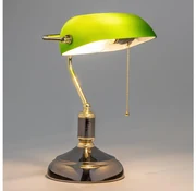 Brilagi - Lampă de birou BANK OFFICE 1xE27/60W/230V negru/auriu/verde