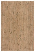 Covor verde/în culoare naturală reversibil/țesut manual din iută 160x230 cm Jute Boucle Green – Flair Rugs