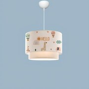 Lustră pentru copii CANDY 1xE27/40W/230V albă/multicoloră