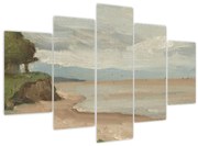 Tablou - Jean-Baptiste-Camille Corot, Beach Near Etretat, reproducere (150x105 cm)