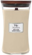 Lumânare parfumată vază mare WoodWick Vanilla Bean, 609 g