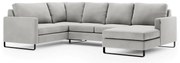 Canapea gri in forma de U, CORNER