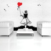 Fototapet - Fata cu balon (254x184 cm)