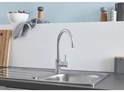 Baterie bucatarie Grohe Classic,furtune flexibile, pipa pivotanta,crom-31535001