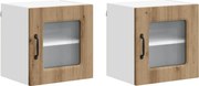 vidaXL Dulap de bucătărie cu depozitare Kalmar 2 pcs Stejar Artizanal