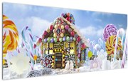 Tablou - Căsuță de turtă dulce (120x50 cm)
