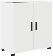 vidaXL Dulap de Baie cu ușă Alb 61 x 35 x 64 cm Lemn compozit & Metal