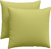 vidaXL Perne pentru canapea 2 pcs Verde deschis 45 x 45 cm țesătură