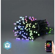 Instalație LED RGB de Crăciun 168xLED/8 funcții 23m IP44 Wi-Fi Tuya Nedis WIFILX01C168